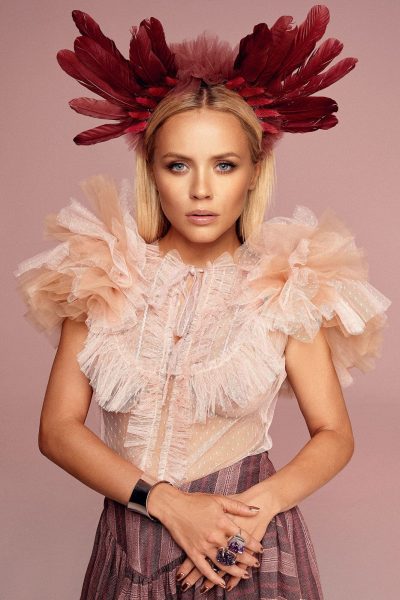 Powder pink lace blouse no. 10 Haute Couture collection Haute Couture 10