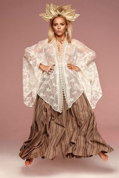 Bluzka - kimono z koronki no. 12 Haute Couture collection Haute Couture 12