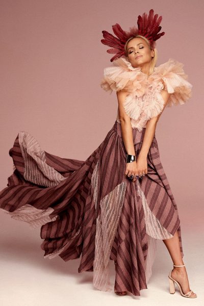 Spódnica w odcieniach różu no. 11 Haute Couture collection Haute Couture 11