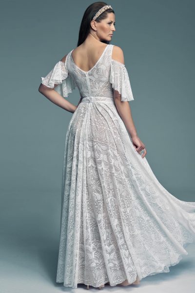 Wedding dress in Spanish style with sleeves Porto 57