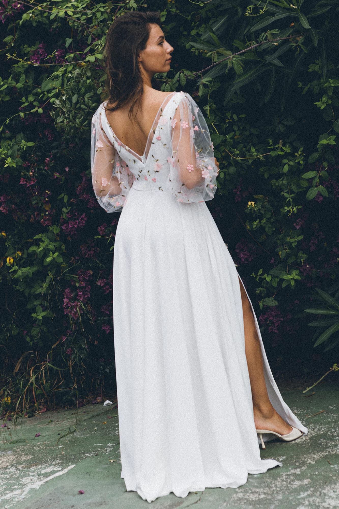 Cannes 10 - Kolorowa suknia ślubna w kwiaty - obrazek 3