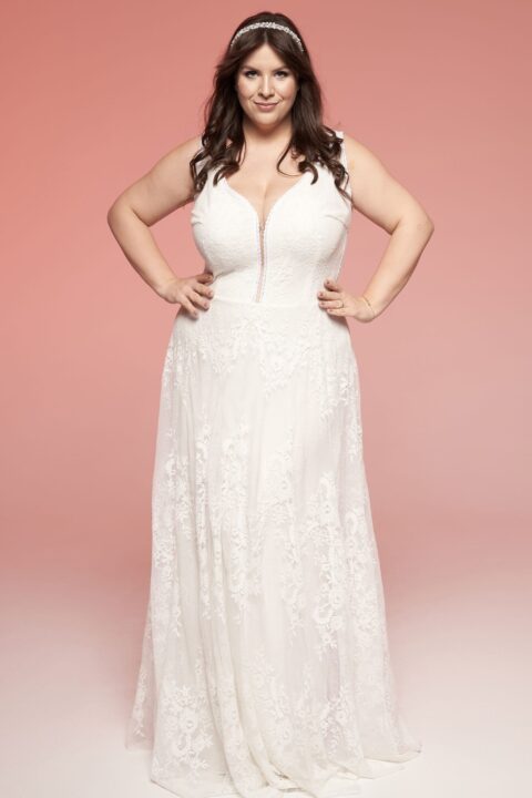 Suknia ślubna plus size Porto 34