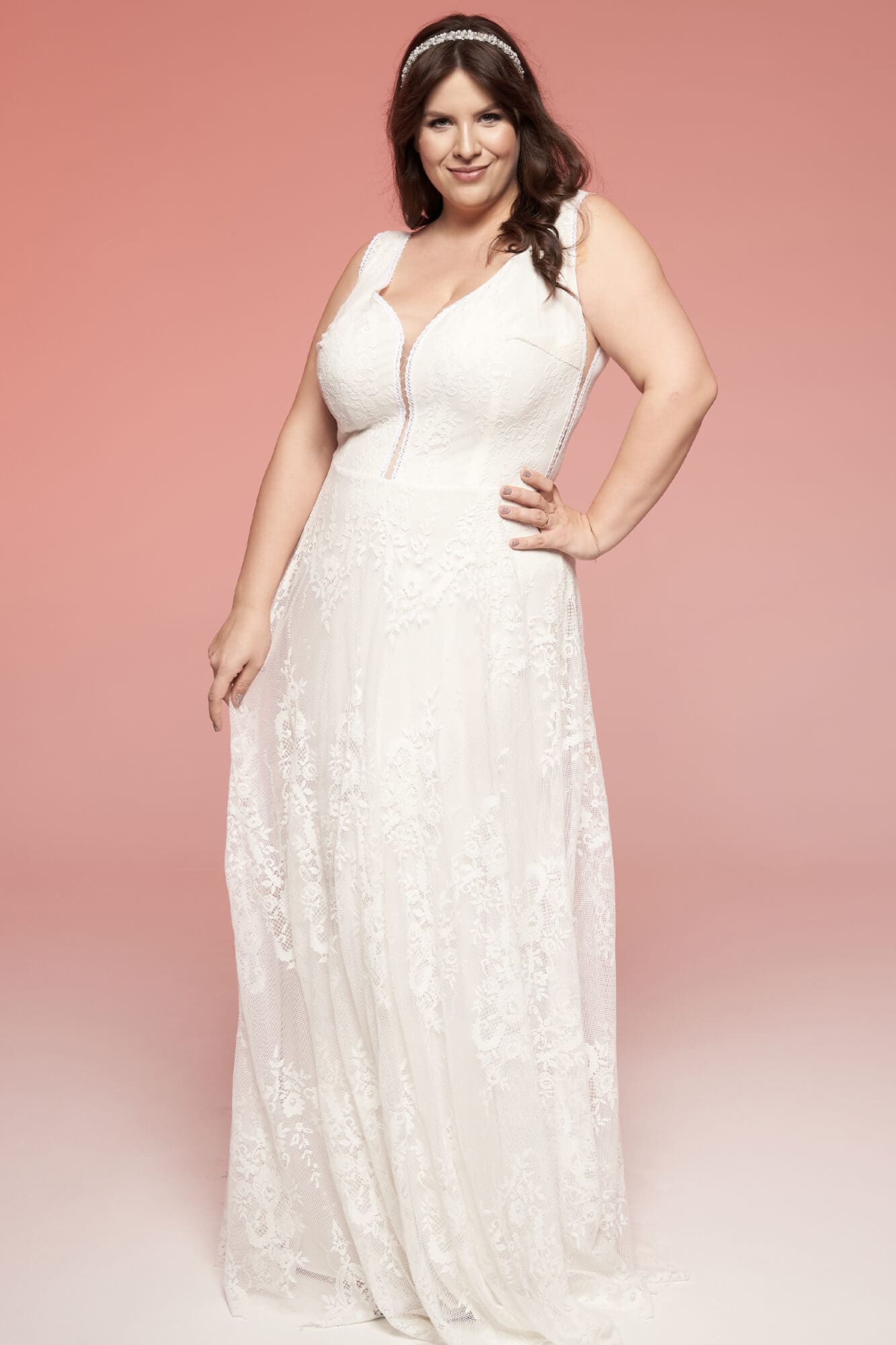 Suknia ślubna plus size Porto 34 - obrazek 4