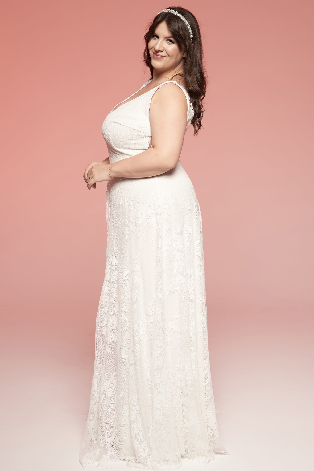 Suknia ślubna plus size Porto 34 - obrazek 5